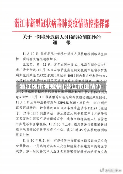 潜江杨市有疫情(潜江市疫情?)-第1张图片