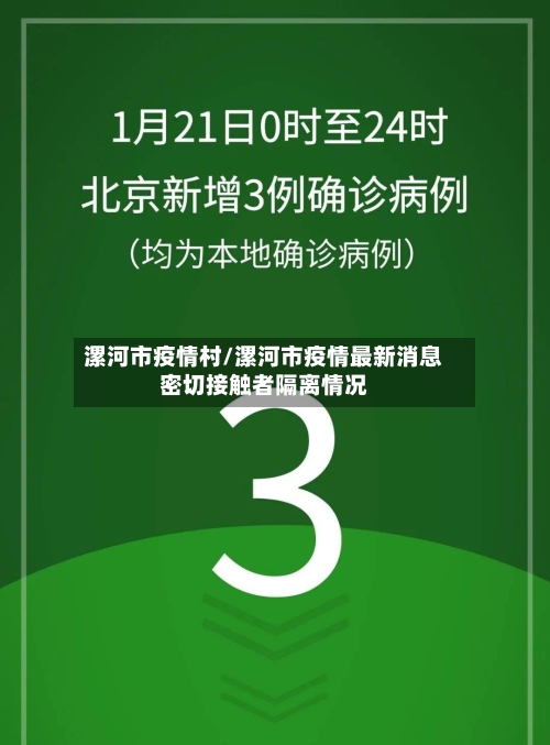 漯河市疫情村/漯河市疫情最新消息密切接触者隔离情况-第1张图片