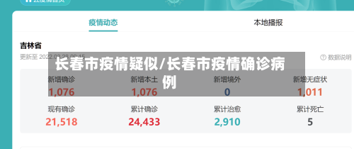 长春市疫情疑似/长春市疫情确诊病例-第3张图片