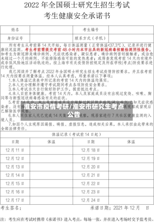 淮安市疫情考研/淮安市研究生考点公告-第1张图片
