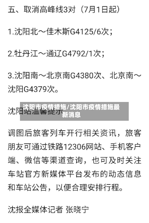 沈阳市疫情措施/沈阳市疫情措施最新消息-第2张图片