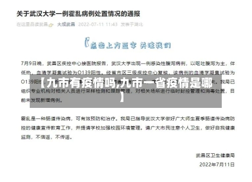 【九市有疫情吗,九市一省疫情是哪】-第1张图片