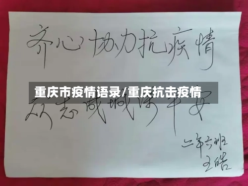 重庆市疫情语录/重庆抗击疫情-第3张图片