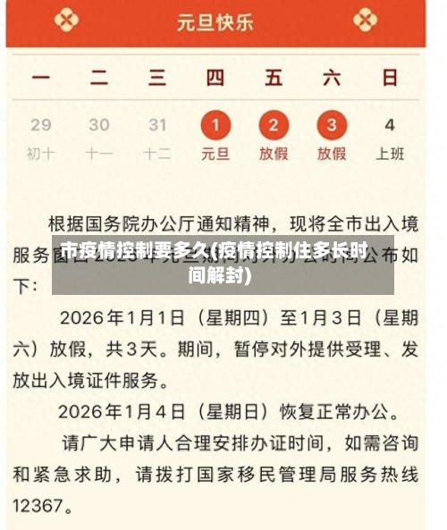 市疫情控制要多久(疫情控制住多长时间解封)-第1张图片